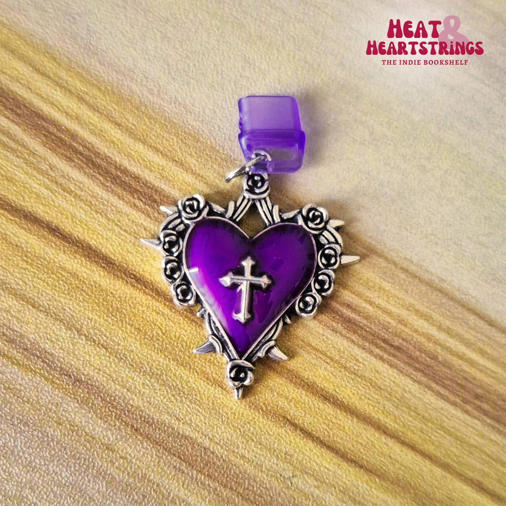 Cross your Heart (Purple) Kindle Charm