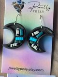 Half Moon Grey - Bookish Dangle Earrings