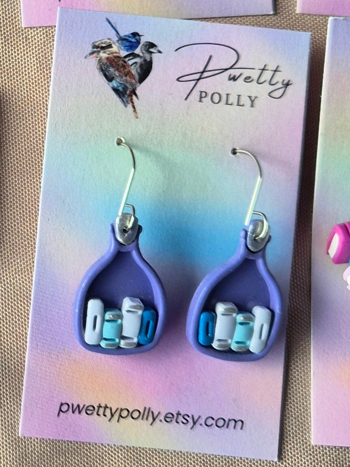 Potion Bottle Shelf - Bookish Dangle Earrings